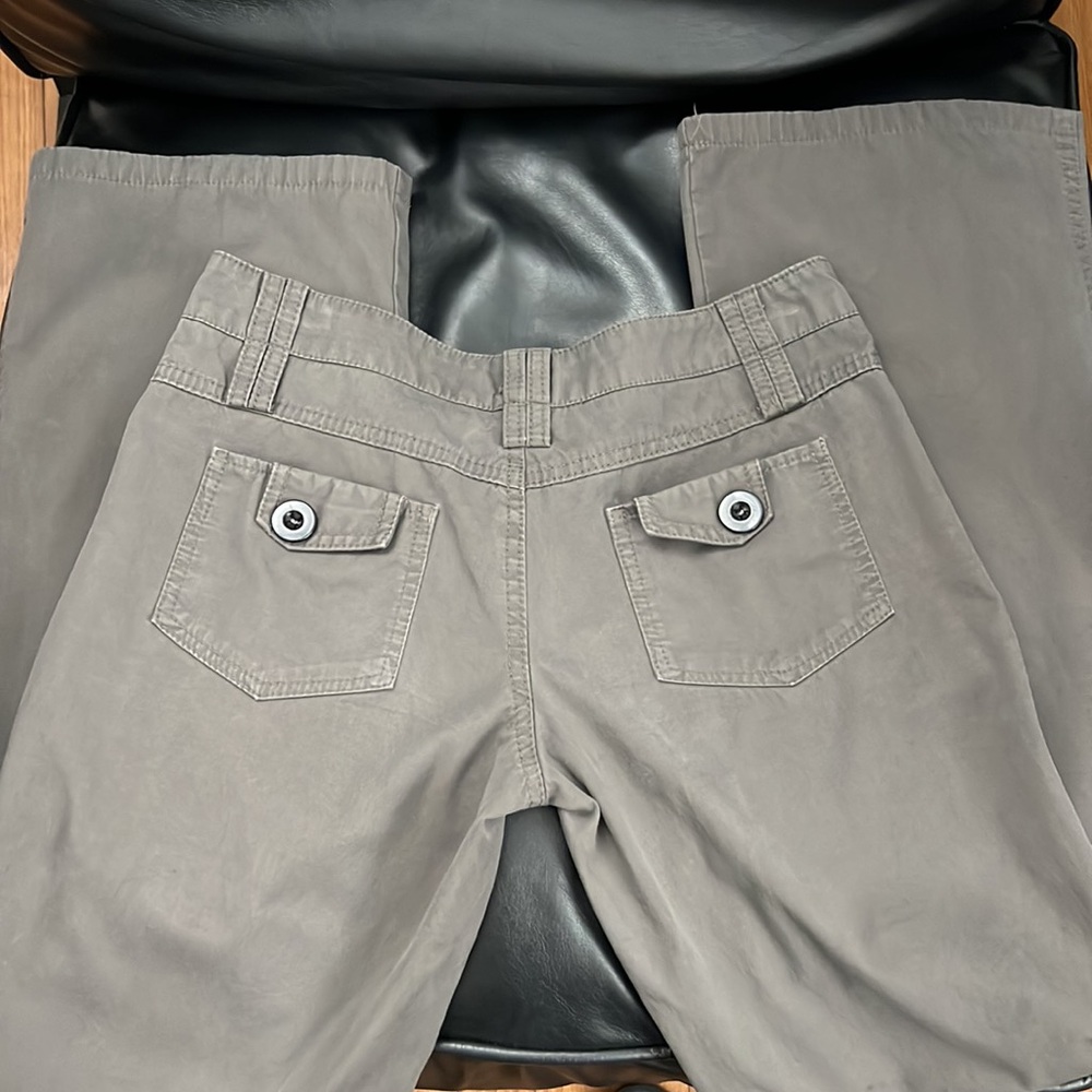 Grey Button Pants - Picture 3 of 4